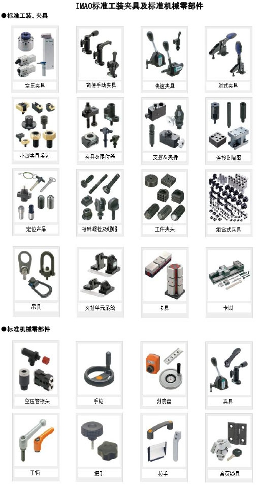 IMAO标準工(gōng)裝夾具及标準機械零部件圖例